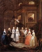 HOGARTH, William The Marriage of Stephen Beckingham and Mary Cox f oil on canvas